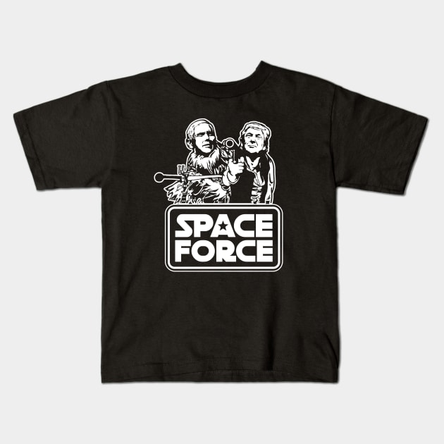 Space Force Kids T-Shirt by Chewbaccadoll